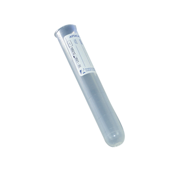 Aptaca Cylindrical Test Tubes with Label 10ml 16mm x 100mm Graduated with Rim Polypropylene 250/Bag - Clear x20