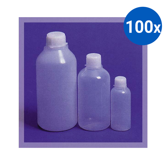 Aptaca Cylindrical Bottle with Inner Cap 250ml 60mm x 131mm - White x100