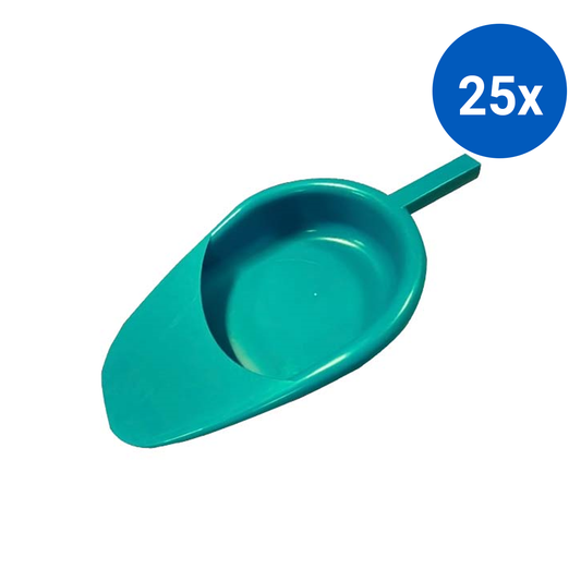 Aptaca Bedpan Slipper Type 2.5L Autoclavable to 120 Degrees Celsius - Green x25