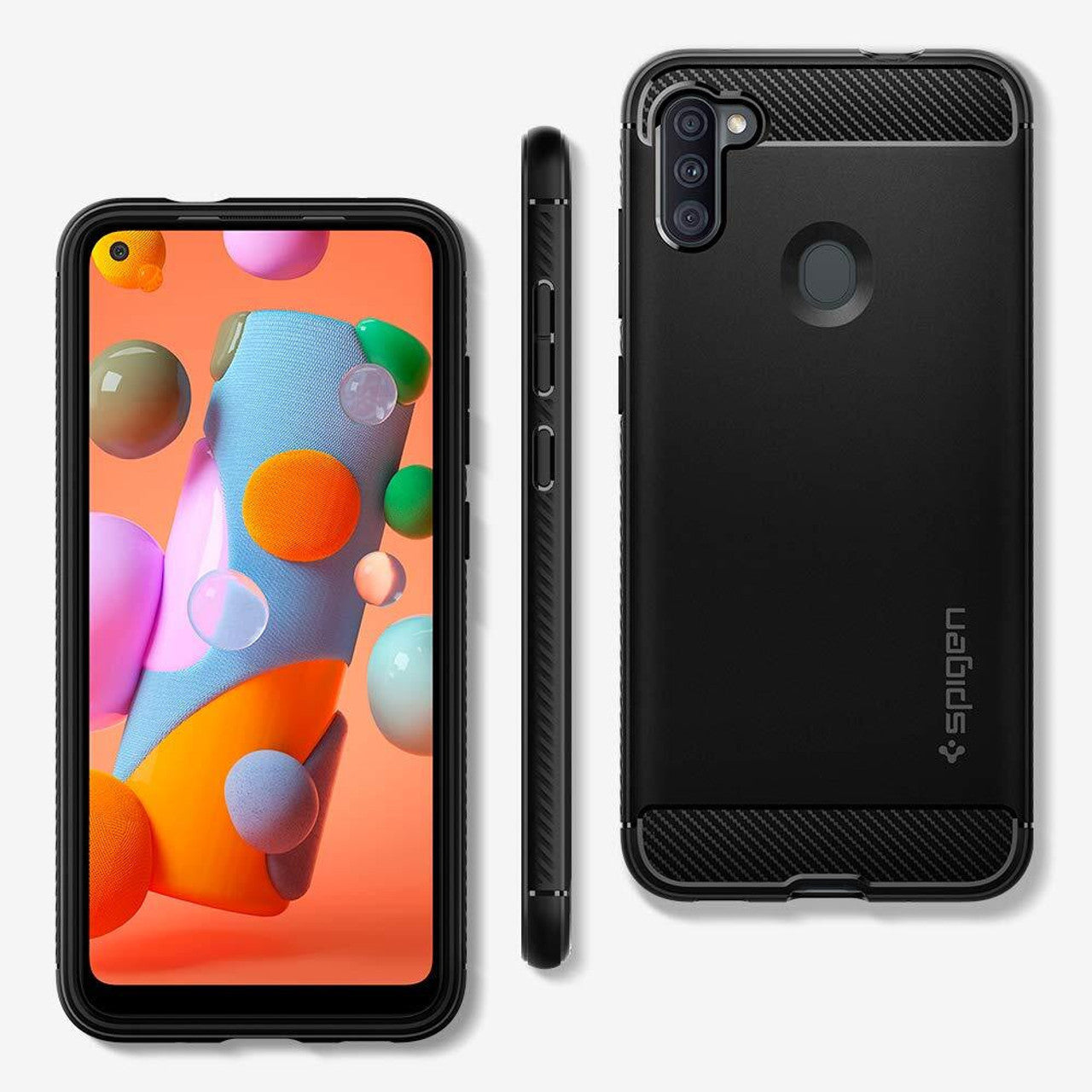 Spigen Rugged Armor Case Samsung Galaxy A11 - Black