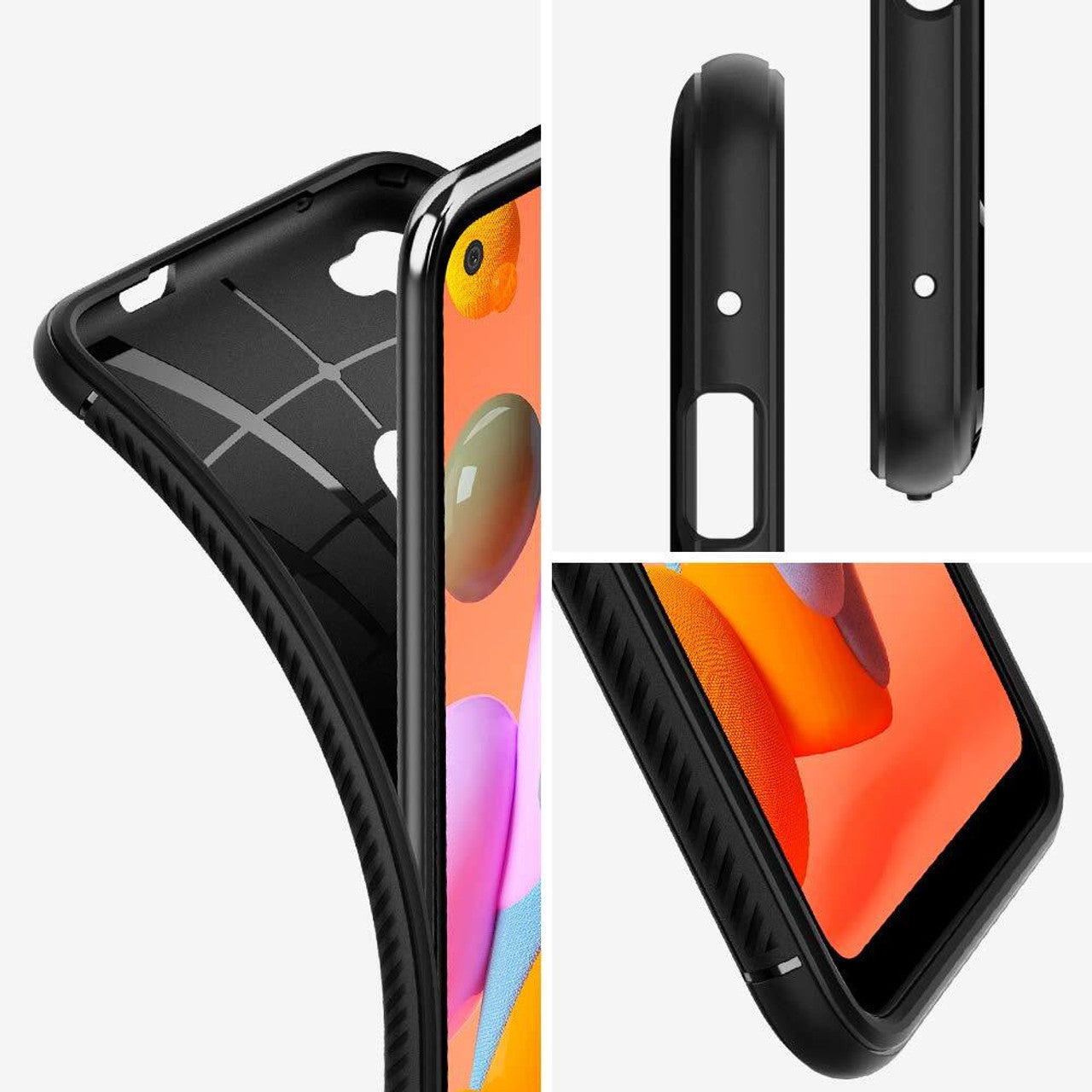 Spigen Rugged Armor Case Samsung Galaxy A11 - Black