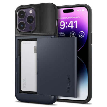 Spigen Slim Armor CS Case iPhone 14 Pro Max - Metal Slate