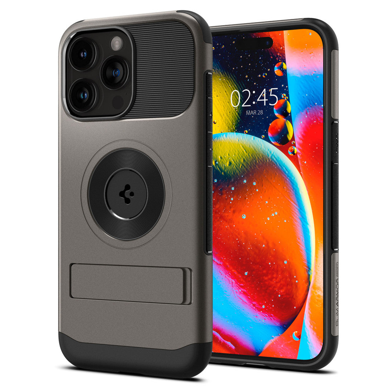 Spigen Slim Armor (MagFit) Case iPhone 15 Pro Max - Gunmetal