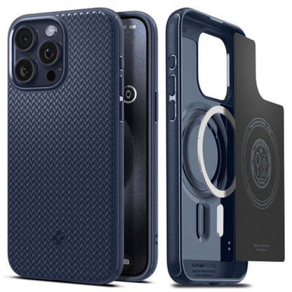 Spigen Mag Armor MagFit Case iPhone 15 Pro - Navy Blue