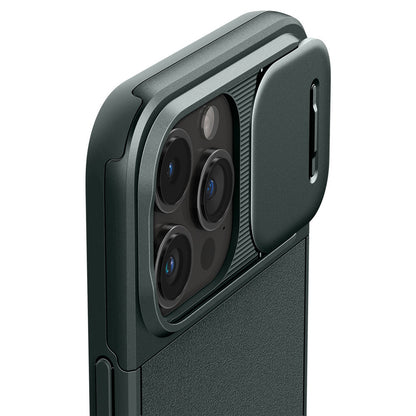 Spigen Optik Armor MagFit Case iPhone 15 Pro Max - Abyss Green