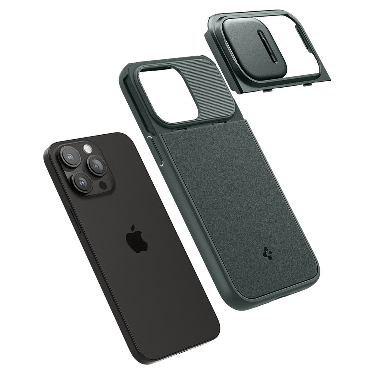 Spigen Optik Armor MagFit Case iPhone 15 Pro Max - Abyss Green