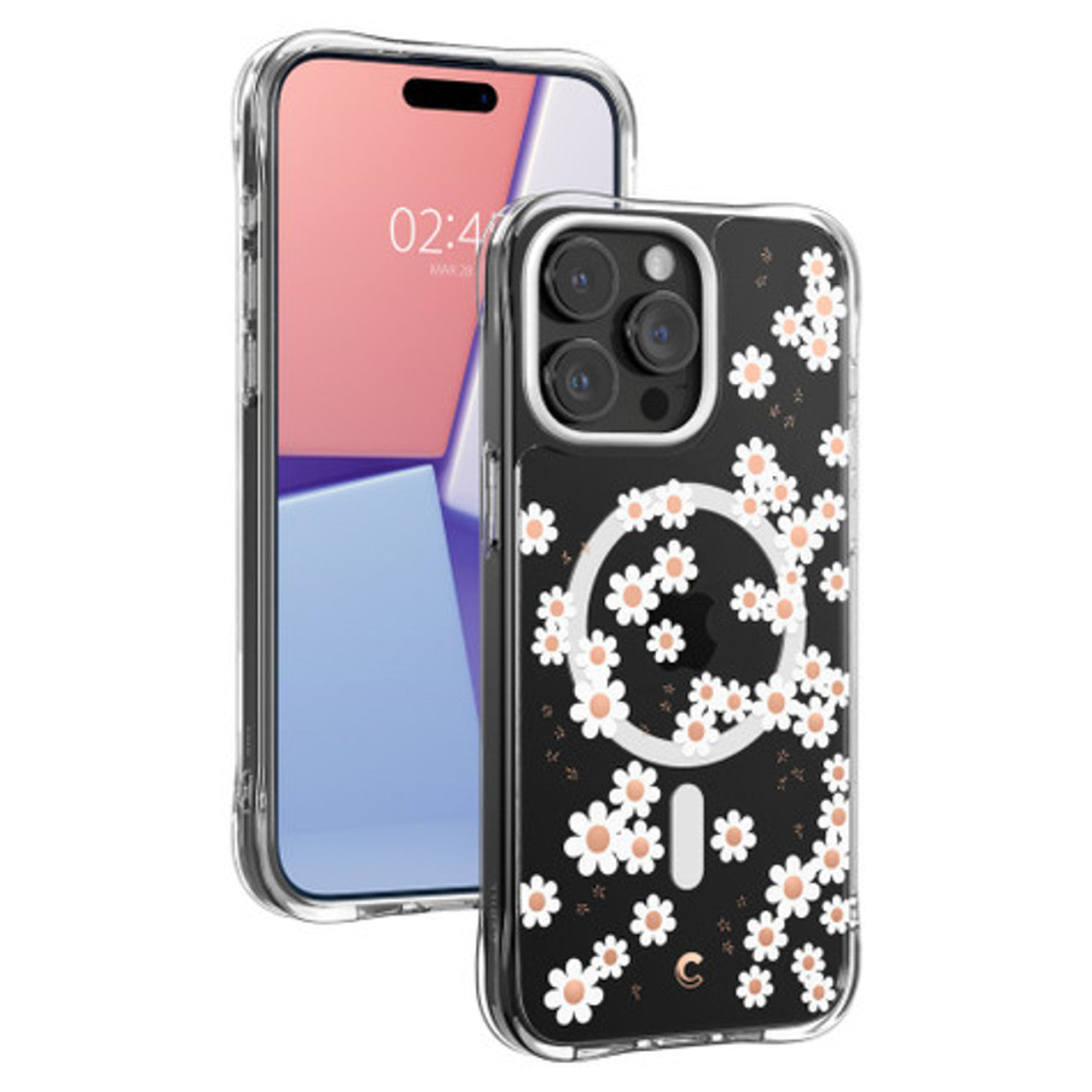 Spigen Cyrill Cecile MagSafe Case iPhone 15 Pro Max - White Daisy
