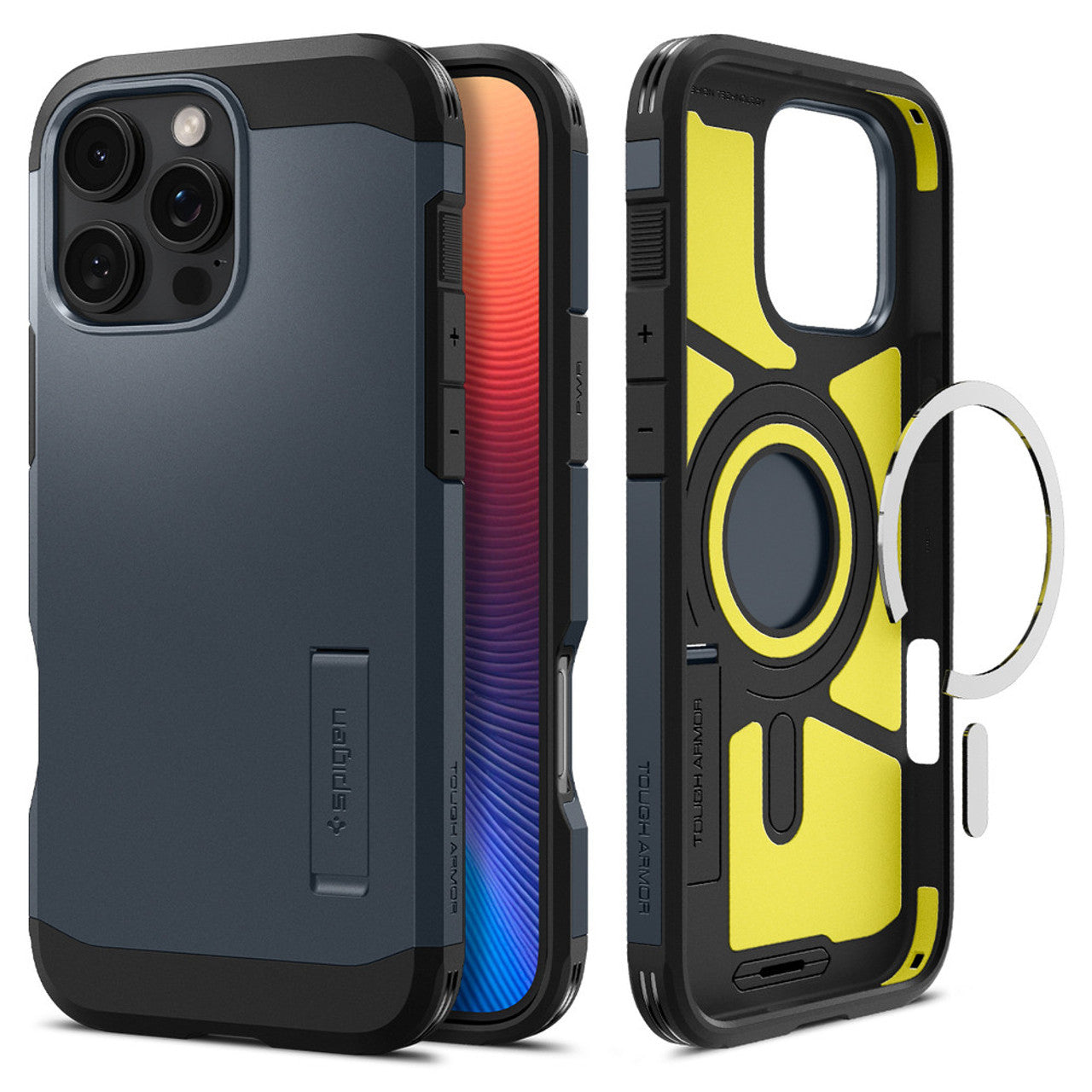 Spigen Tough Armor (MagFit) MagSafe Case iPhone 16 Pro Max - Metal Slate