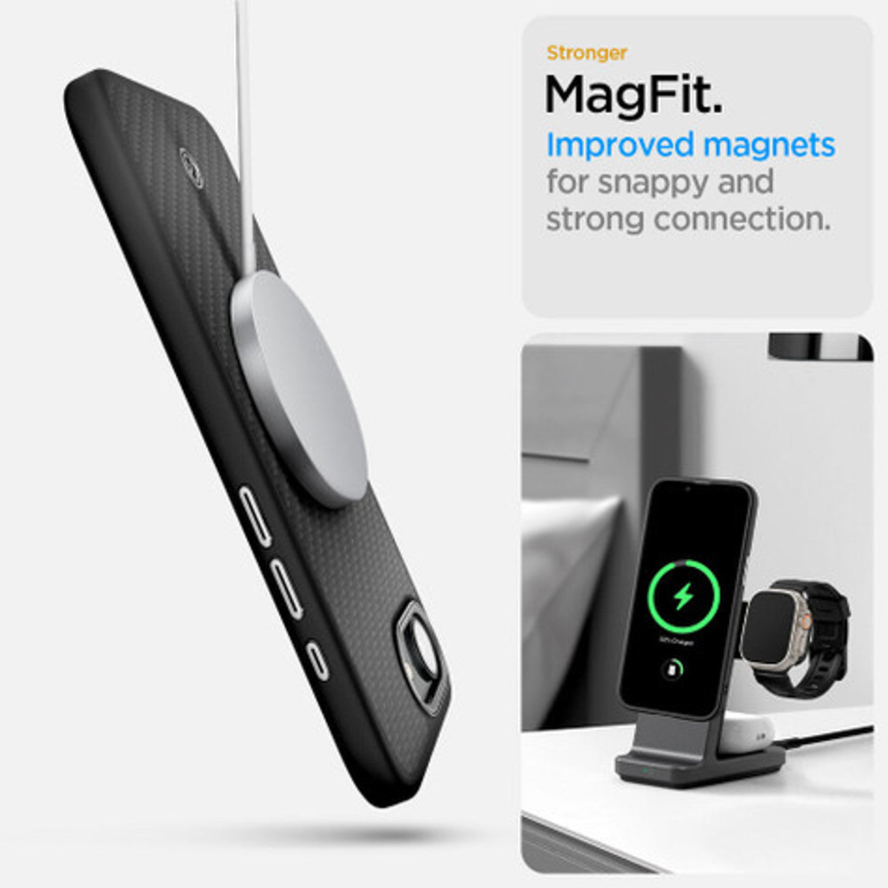 Spigen Enzo Aramid (MagFit) Case iPhone 16e - Black