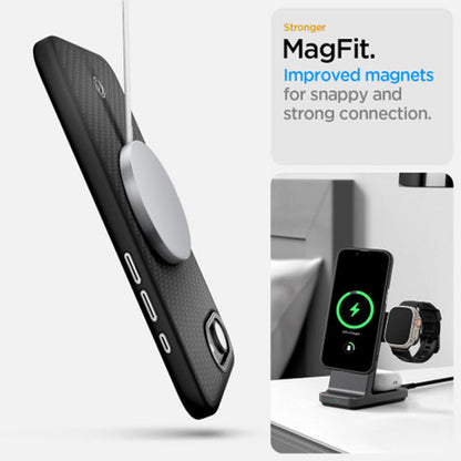 Spigen Enzo Aramid (MagFit) Case iPhone 16e - Black