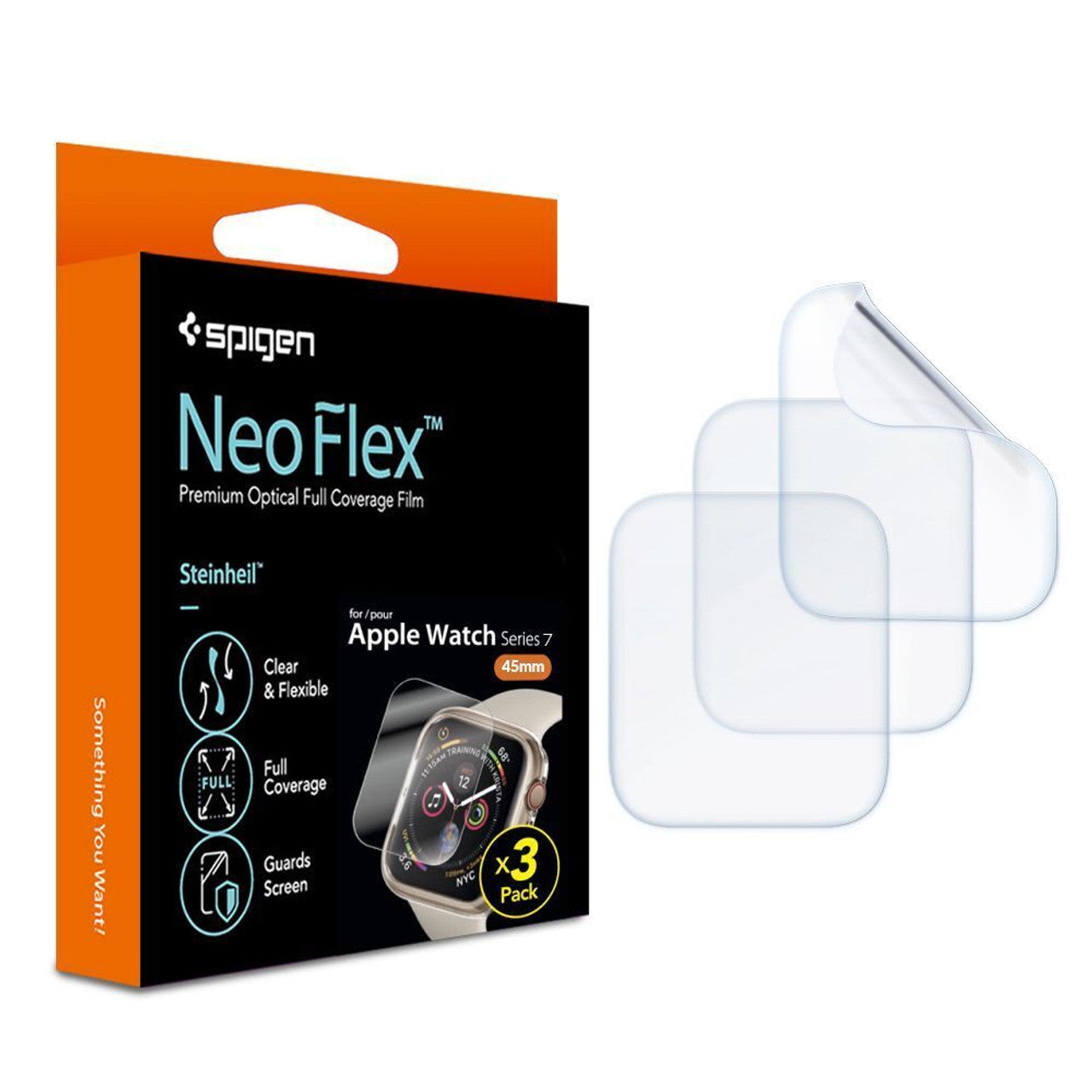 Spigen Neo Flex Screen Protector Apple Watch Series 7/8 45mm - Clear