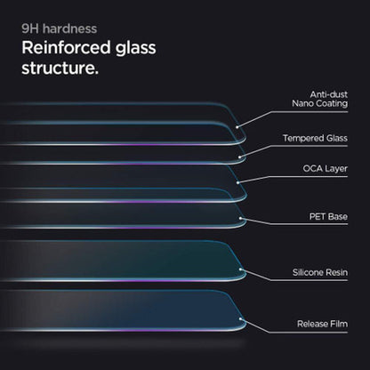 Spigen AlignMaster GLAS.tR Tempered Glass iPhone 12 Pro Max - Black