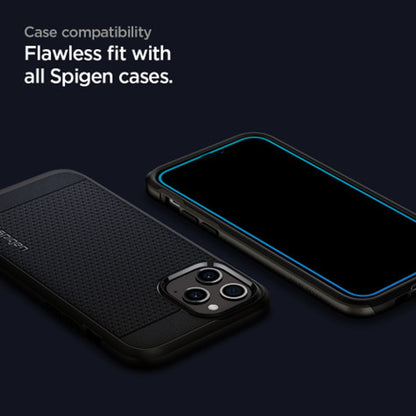Spigen AlignMaster GLAS.tR Tempered Glass iPhone 12 Pro Max - Black