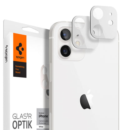 Spigen Glas.tR Optik Lens Tempered Glass iPhone 12 - White
