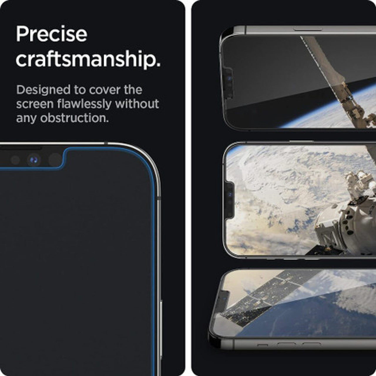 Spigen EZ Fit GLAS.tR Privacy 2 PCS Screen Protector iPhone 13 Pro Max - Black