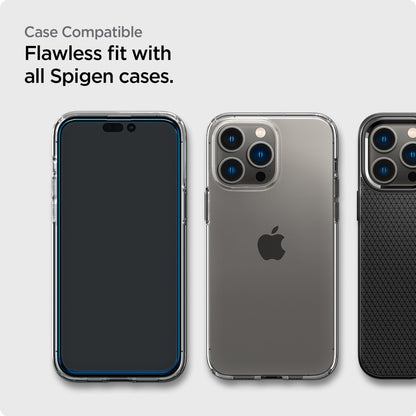 Spigen Glas.tR Full Cover Slim HD Screen Protector iPhone 14 Pro Max - Black