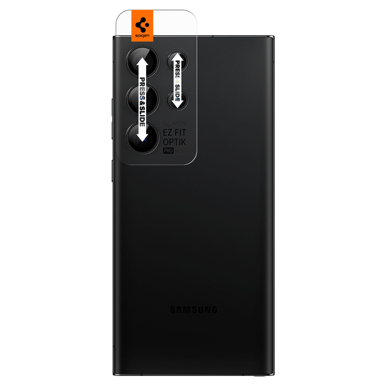 Spigen EZ Fit Optik Pro Lens Protector Samsung Galaxy S23 Ultra - Black