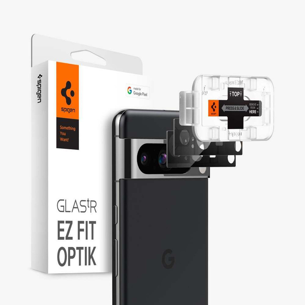 Spigen Glas.tR EZ Fit Optik 2PCS Glass Lens Protector Google Pixel 8 Pro - Clear