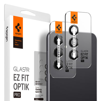 Spigen Glas.tR EZ Fit Optik Pro 2PCS Glass Lens Protector Samsung Galaxy S23 FE - Black