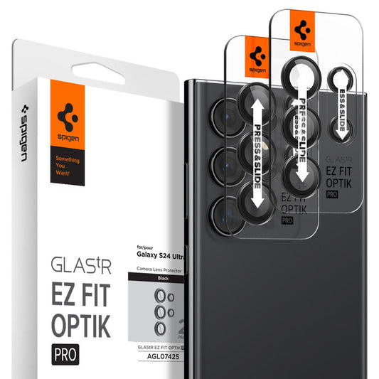 Spigen Glas.tR EZ Fit Optik 2PCS Glass Lens Protector Samsung Galaxy S24 Ultra - Black