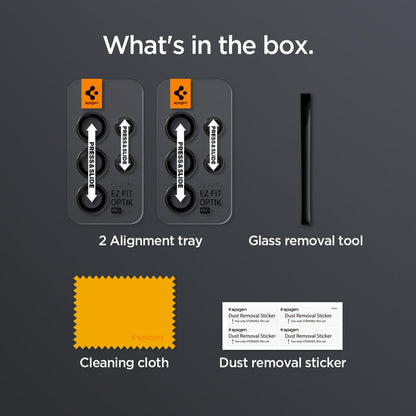 Spigen Glas.tR EZ Fit Optik 2PCS Glass Lens Protector Samsung Galaxy S24 Ultra - Black