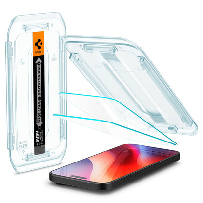 pigen GLAS.tR EZ Fit 2 Pcs Screen Protector iPhone 17/17 Pro/16 Pro - Clear