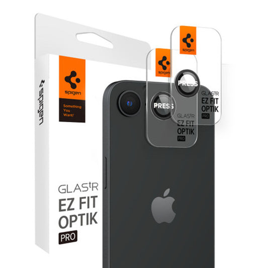 Spigen GLAS.tR EZ Fit Optik Pro 2PCS Camera Lens Protector iPhone 17e/16e - Black