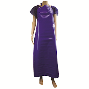 Livingstone Apron 87x129cm Polyvinyl Chloride (PVC) 400 Microns (0.4mm) Heavy Duty - Blue x 25