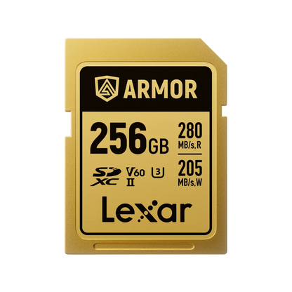 Lexar Professional Armor Gold SDXC UHS-II Card 256 GB - Gold