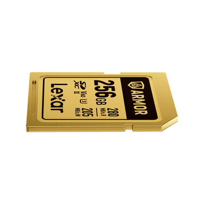 Lexar Professional Armor Gold SDXC UHS-II Card 256 GB - Gold