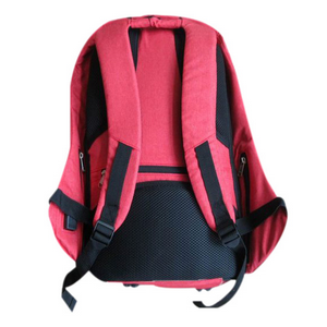Livingstone Anti-Theft Backpack 29x47x15cm 20.5 Litres Polyester with PU Coating and Leather - Red x10