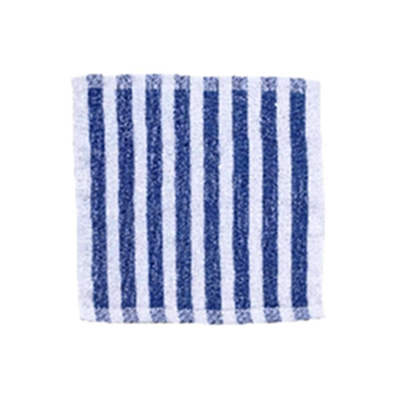 Aclin Economy Face Washer 100% Cotton 28 x 28cm - Blue/White Stripes x245