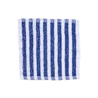 Aclin Economy Face Washer 100% Cotton 28 x 28cm - Blue/White Stripes x245