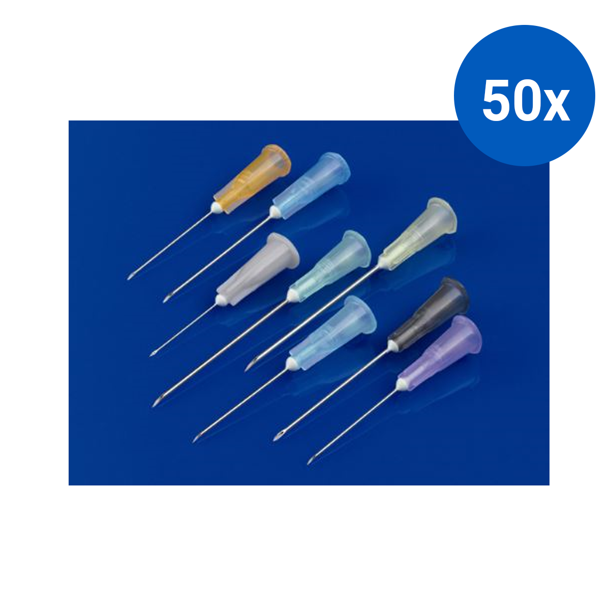 BD Hypodermic Needle 25 Gauge x 1.5 Inches 38mm Precision Glide 100/Box - Orange x50