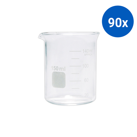 Lincon Beaker 150ml Low Form Graduated with Spout 1/Box - Clear x90