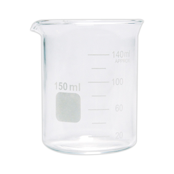 Lincon Beaker 150ml Low Form Graduated with Spout 1/Box - Clear x90