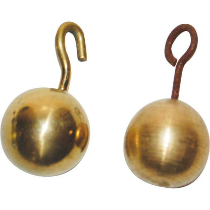 Pendulum Bob with Hook Round 19mm Brass - Gold x95