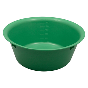 Livingstone Bowl Basin 1500ml Autoclavable Plastic 210x80mm Heavy Duty Recyclable Medical Grade Utility - Green x60