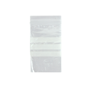 Livingstone Clear Resealable Zip Lock Bags with Writable Panel Strips – Clear x35