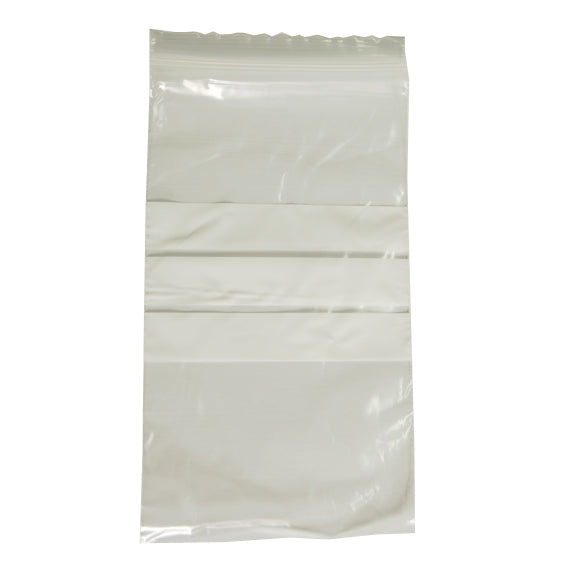 Livingstone Resealable Zip Lock Bag 90 x 160 mm Recyclable Plastic 1000/Box - Clear x10