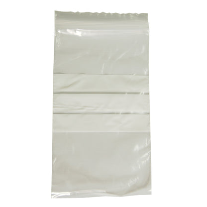 Livingstone Resealable Zip Lock Bag 90 x 160 mm Recyclable Plastic 1000/Box - Clear x10