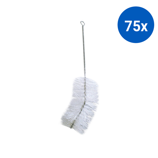 Livingstone Flask Brush Length: 180mm Bristle: 50D x 90LH mm Galvanised Wire - White x75