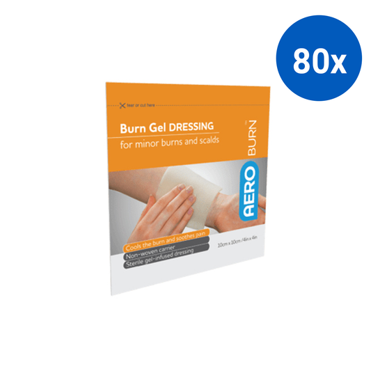 Burn Aid Burn Dressing 10 x 10 cm - White x80