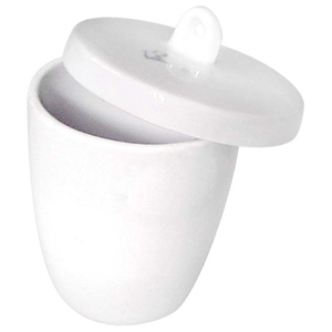 Livingstone Crucible With Lid High Wall 35ML 41x50MM Porcelain - White x185