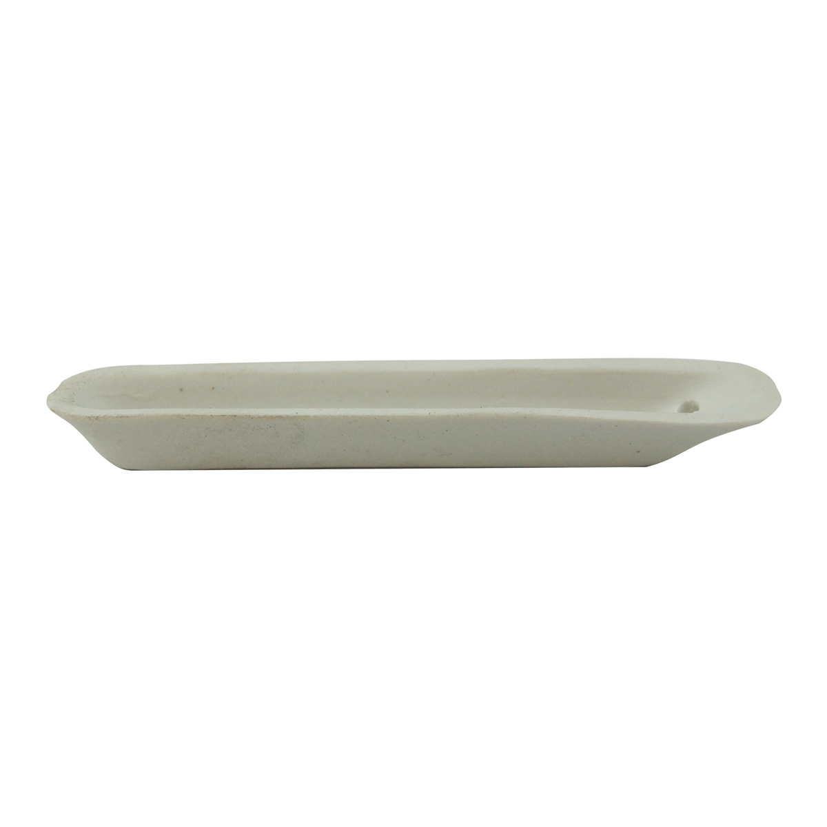 Combustion Boat 88mm Length Porcelain Unglazed - White x270