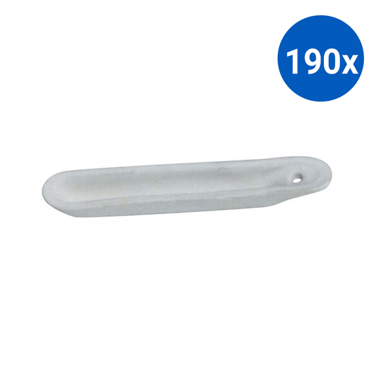 Combustion Boat Unglazed 97mm Length - White x190