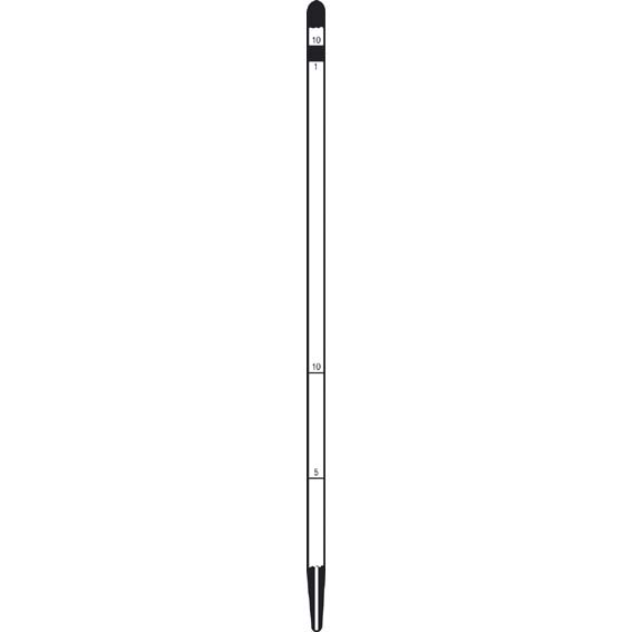 Haematocrit Capillary Tubes 100mm Plain Both Open End 100/Vial - Clear x35