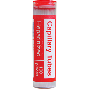 Livingstone Haematocrit Capillary Tubes 80ul Heparinised Borosilicate Glass 100/Vial - Clear x50