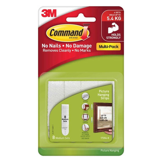 Command 17204 Large Picture Hanging Strips – 8 Pack