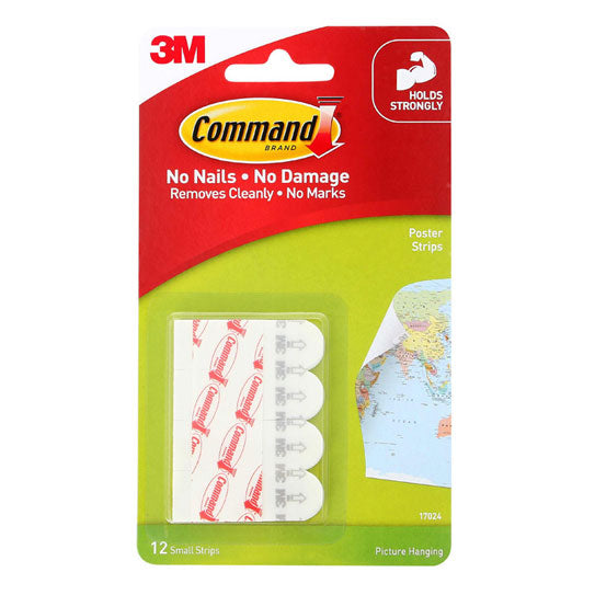 Command 17024 Poster Strips 12 Pack - 6 Box